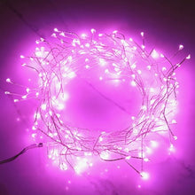 Plug In LED Pink Firefly String Lights