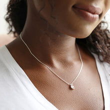 Crystal Star and Silver Moon Pendant Necklace