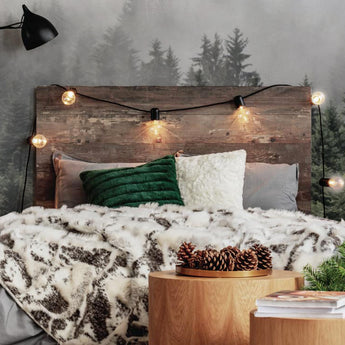 Into the Woods Trees Wall Mural, Removable Wallpaper, Peel And Stick, Wall Covering, Repositionable, Self adhesive, Wall Decor, Reusable